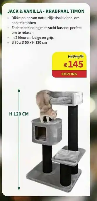 Horta Jack & Vanilla Krabpaal Timon aanbieding