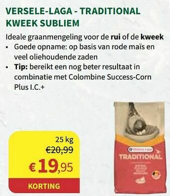 Horta Versele-laga - traditional kweek subliem aanbieding