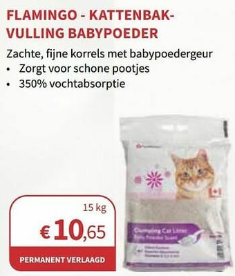 Horta Flamingo - kattenbakvulling babypoeder aanbieding