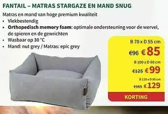 Fantail - matras stargaze en mand snug
