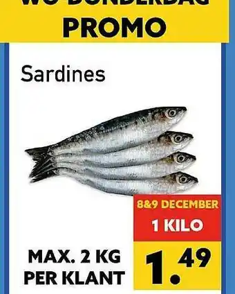 Tanger Markt Sardines aanbieding