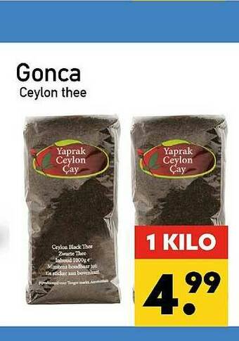 Tanger Markt Gonca Ceylon Thee aanbieding