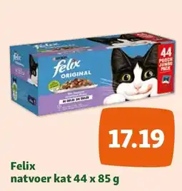 Maxi Zoo Felix natvoer kat 44 x 85 g aanbieding