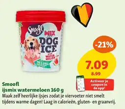 Maxi Zoo Smoofl ijsmix watermeloen 160 g aanbieding