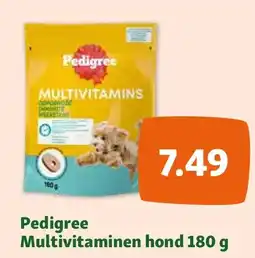 Maxi Zoo Pedigree Multivitaminen hond 180 g aanbieding