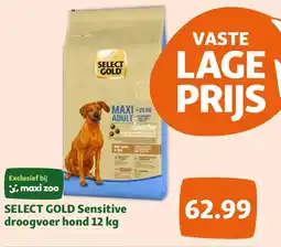 Maxi Zoo SELECT GOLD Sensitive droogvoer hond 12 kg aanbieding