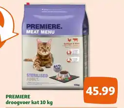 Maxi Zoo PREMIERE droogvoer kat 10 kg aanbieding