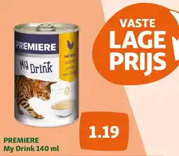 Maxi Zoo PREMIERE My Drink 140 ml aanbieding