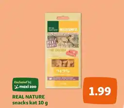 Maxi Zoo REAL NATURE snacks kat 10 g aanbieding