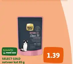 Maxi Zoo SELECT GOLD natvoer kat 85 g aanbieding