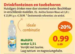 Maxi Zoo MultiFit water 1,5 L aanbieding