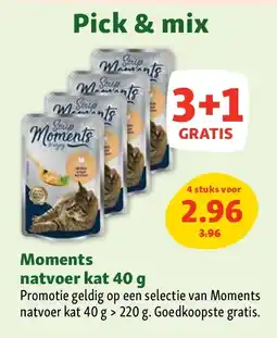 Maxi Zoo Moments natvoer kat 40 g aanbieding