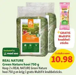 Maxi Zoo REAL NATURE Green Nature hooi 750 g aanbieding