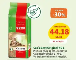 Maxi Zoo Cat's Best Original 40 L aanbieding