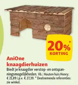 Maxi Zoo AniOne knaagdierhuizen aanbieding