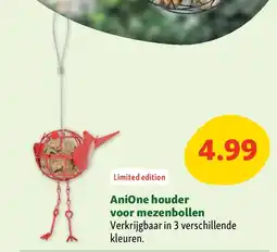 Maxi Zoo AniOne houder voor mezenbollen aanbieding