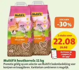 Maxi Zoo MultiFit houtkorrels 11 kg aanbieding