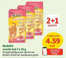 Maxi Zoo MultiFit snacks kat 7 x 15 g aanbieding