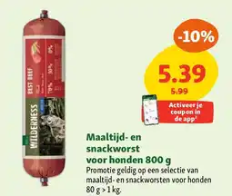 Maxi Zoo Maaltijd- en snackworst voor honden 800 g aanbieding