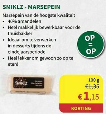 Smiklz - marsepein
