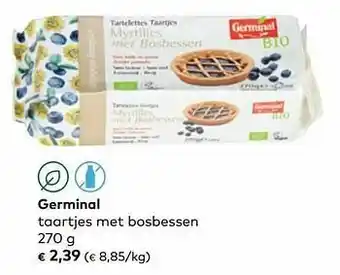 Bio Planet Germinal taartjes met bosbessen aanbieding