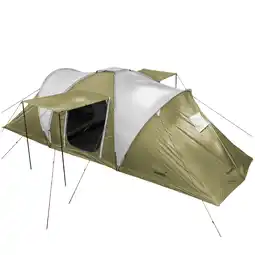 Decathlon Koepeltent Hammerfest 6 Protect - ingenaaide tentbodem, 6 pers., 2 slaapcabines aanbieding