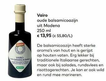 Vairo oude balsamicoazijn uit modena