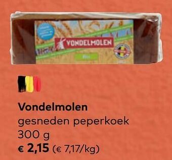 Vondelmolen gesneden peperkoek