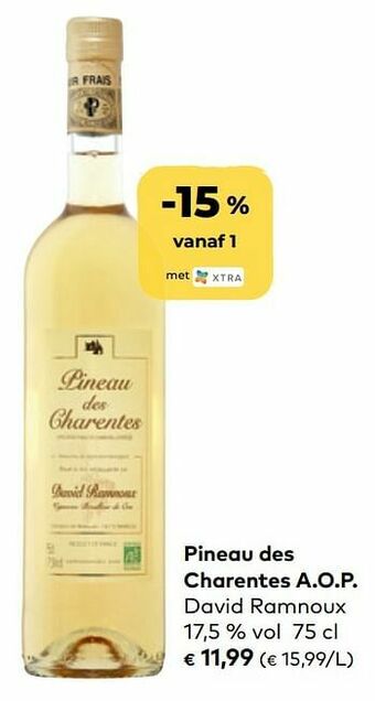 Bio Planet Pineau des charentes a.o.p. david ramnoux aanbieding