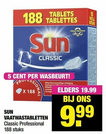 Big Bazar Sun vaatwastabletten aanbieding