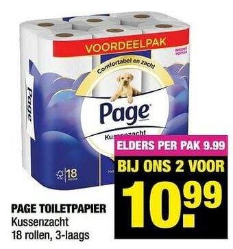 Big Bazar Page toiletpapier aanbieding