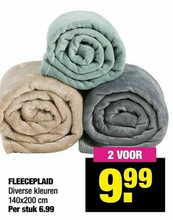 Big Bazar Fleeceplaid aanbieding