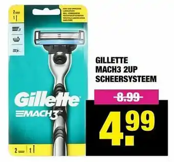 Big Bazar Gillette mach3 2up scheersysteem aanbieding