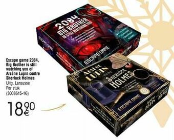 Cora Escape game 2084 big brother is still watching you of arsène lupin contre sherlock holmes aanbieding