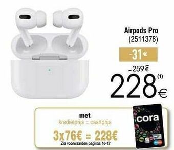 Cora Apple airpods pro aanbieding