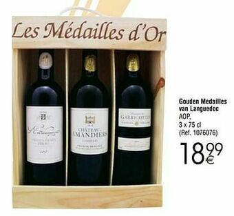 Cora Gouden medailles van languedoc aop aanbieding