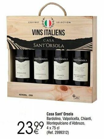 Casa sant’orsola bardolino valpolicella chianti montepulciano d`abbruzo