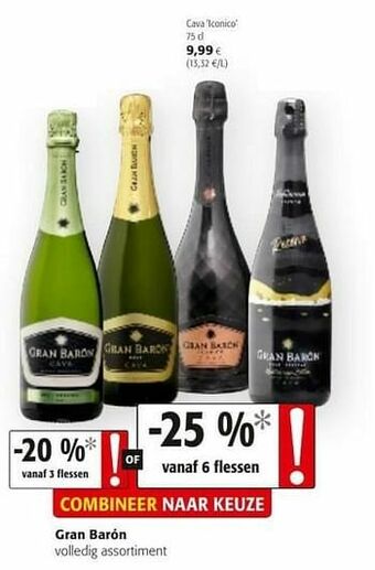 Colruyt Gran baron cava iconico aanbieding