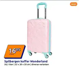 Action Spilbergen koffer Wonderland aanbieding