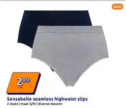 Action Sensabelle seamless highwaist slips aanbieding