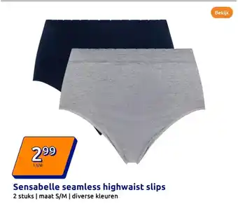 Action Sensabelle seamless highwaist slips aanbieding
