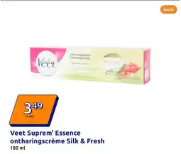 Action Veet Suprem' Essence ontharingscrème Silk & Fresh aanbieding