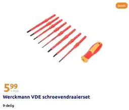 Action Werckmann VDE schroevendraaierset aanbieding