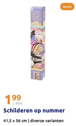 Action Schilderen op nummer aanbieding