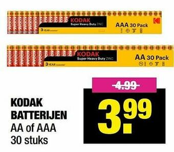 Big Bazar Kodak batterijen aanbieding