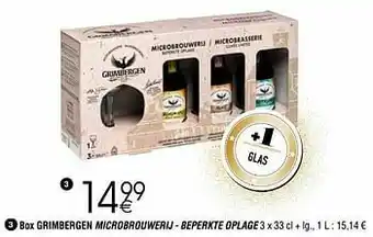 Cora Box grimbergen microbrouwerij - beperkte oplage aanbieding