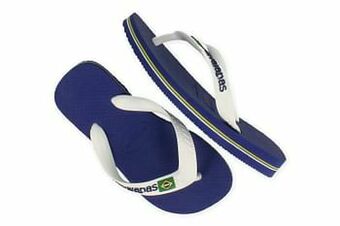 Berca Shoes Havaianas Badslipper Uni Marine Blue Brasil Logo Kids - Blauw aanbieding