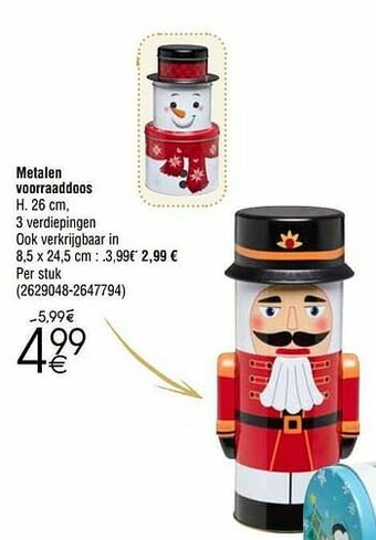 Cora Metalen voorraaddoos aanbieding