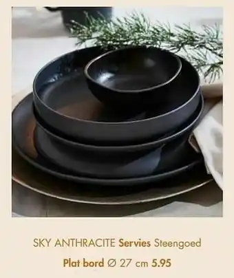 Casa Sky anthracite plat bord aanbieding
