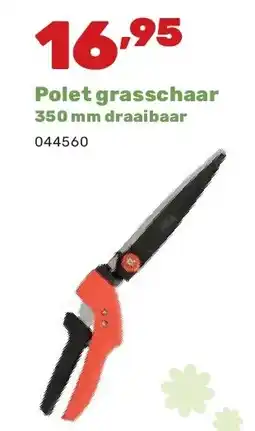 Happyland Polet grasschaar 350 mm draaibaar aanbieding